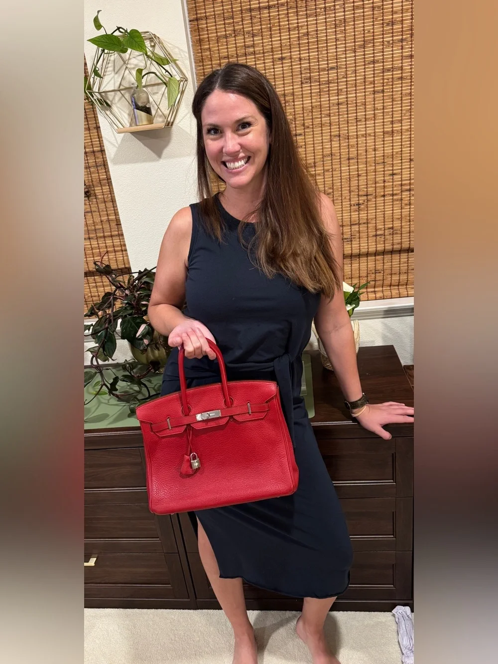 Hermes elegant red